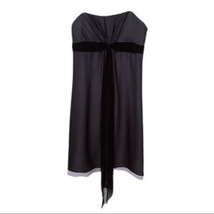 BCBGMAXAZRIA Strapless Chiffon Cocktail Dress